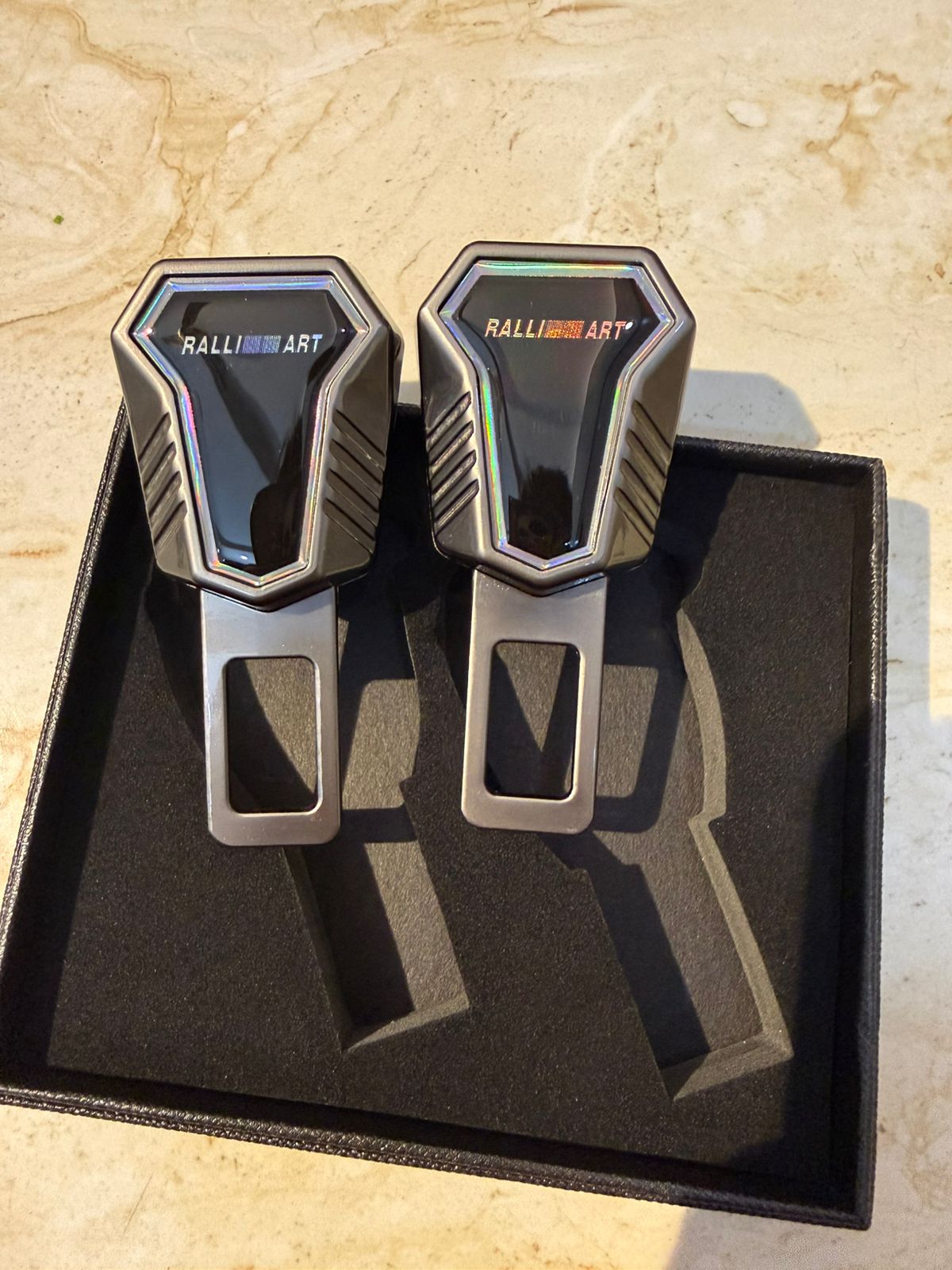 Caroxygen (2in1) Seat Belt Alarm Stopper Buckle & Holder (Pack of 2 )