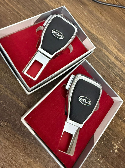 Caroxygen (2in1) Seat Belt Alarm Stopper Buckle & Holder (Pack of 2 )