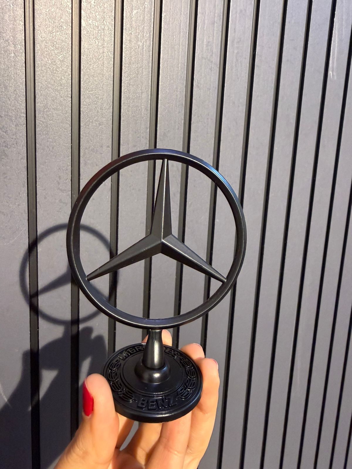 3D chrome Zinc alloy cover with standard hood, modified front logo for Mercedes Benz