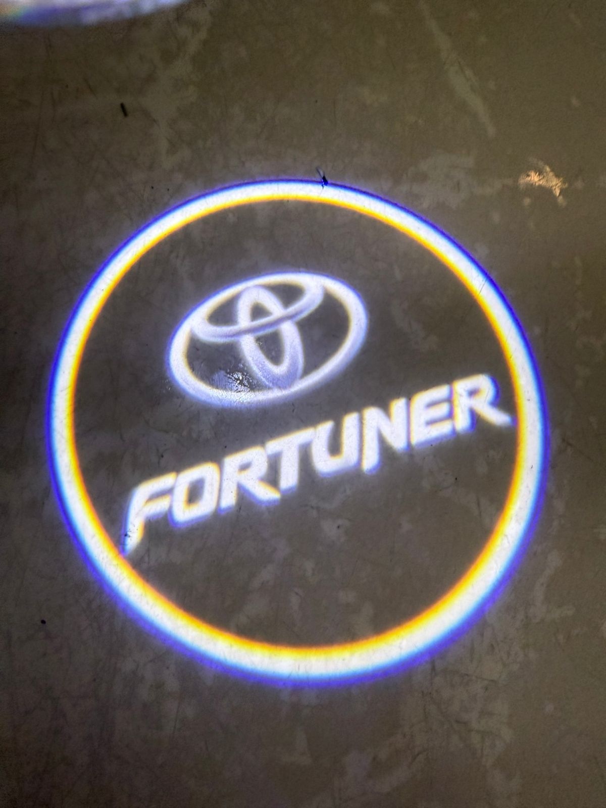 Car door led lighting entry plug and play ghost shadow light projector/welcome lamp logo for toyota fortuner new 2 pieces