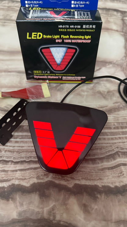 LED Rear Brake Light with Flash & Reversing Function | IP67 Waterproof | High Brightness Warning Light for Cars & SUVs