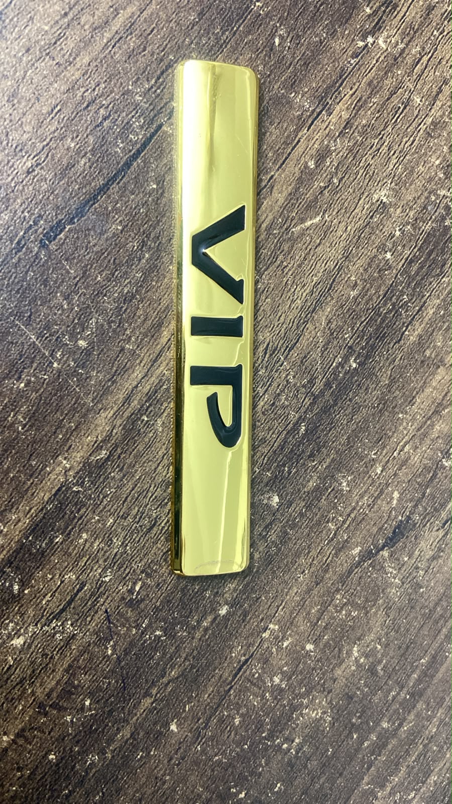 VIP Car Badge Emblem Sticker – Premium Chrome Finish 3D Metal Logo for Cars, SUVs, Bikes & Trucks