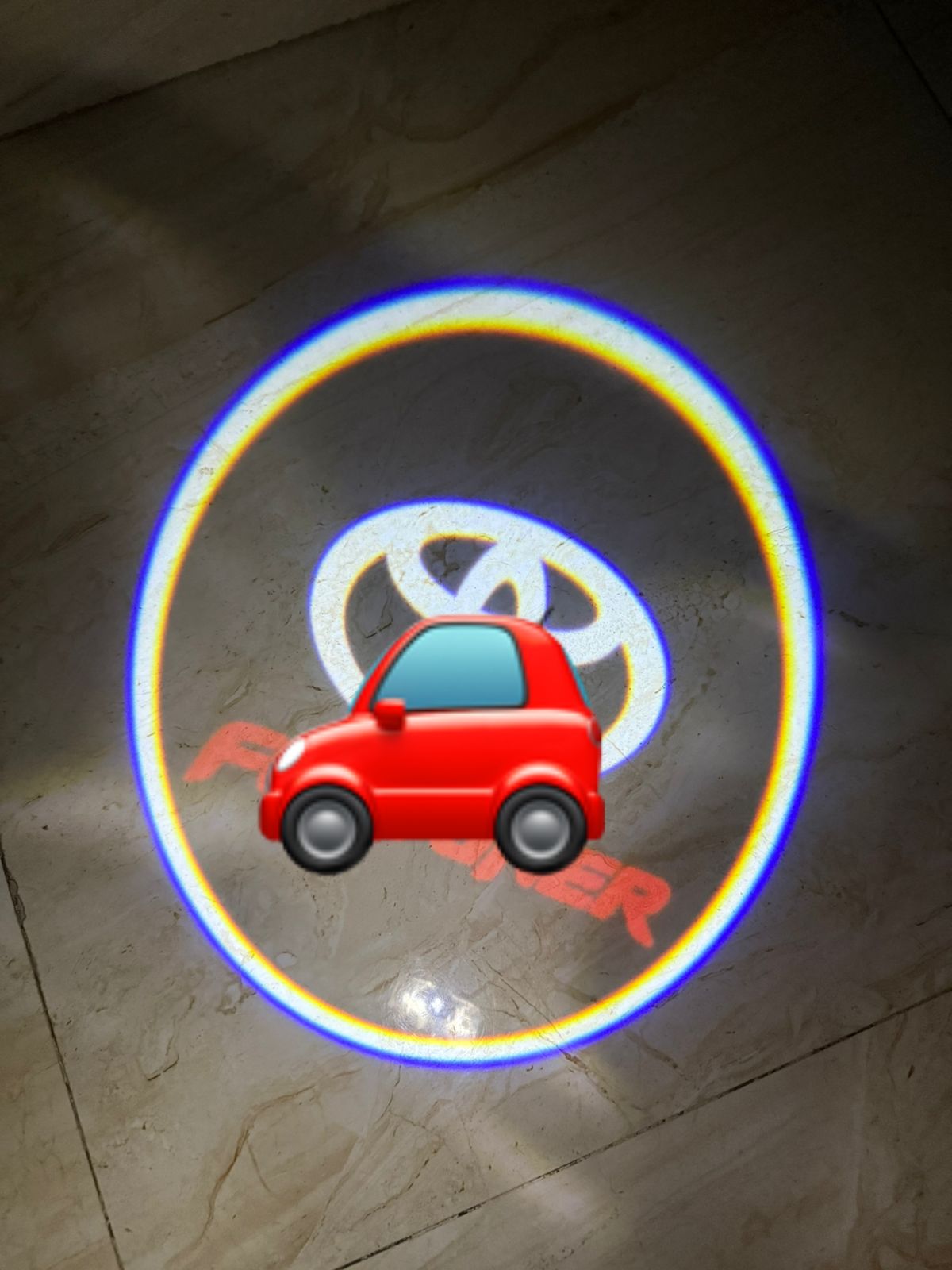 Car door led lighting entry plug and play ghost shadow light projector/welcome lamp logo for toyota fortuner new 2 pieces