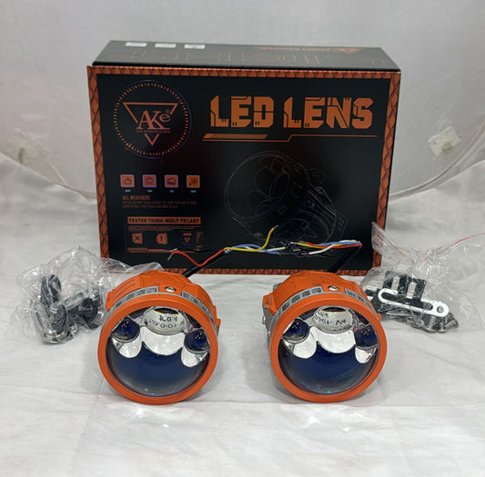 AKe W303 3R LED Projector Lens Fog Light | 28000LM Super Bright | Set of 2