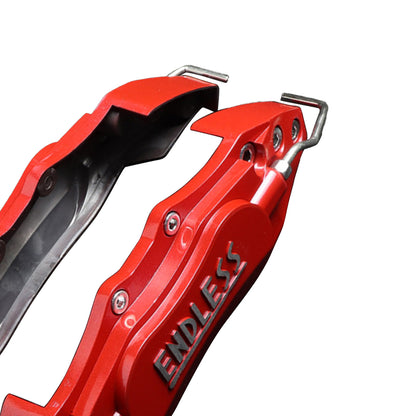 2pcs Car Aluminum Endless Brake Caliper Protector Cover for Wheel Hub 14in-15in Small Red