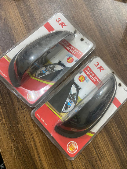 2Pcs/Set 3R Car Blind Spot Mirror Rear Side Wide Angle Rearview Mirror Universal for Second Row Car Door Safe Get-off