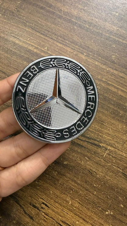 Mercedes Benz Car Steering Logo Emblem Badge |Size L-2.5,B-2.5 cm