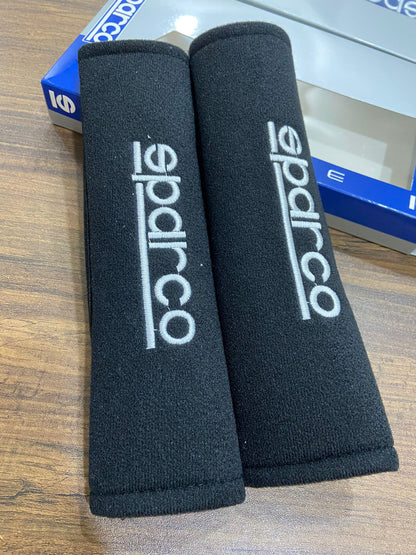 Car Oxygen - Sparco Car Seat Belt Shoulder Pads (Pack of 2)