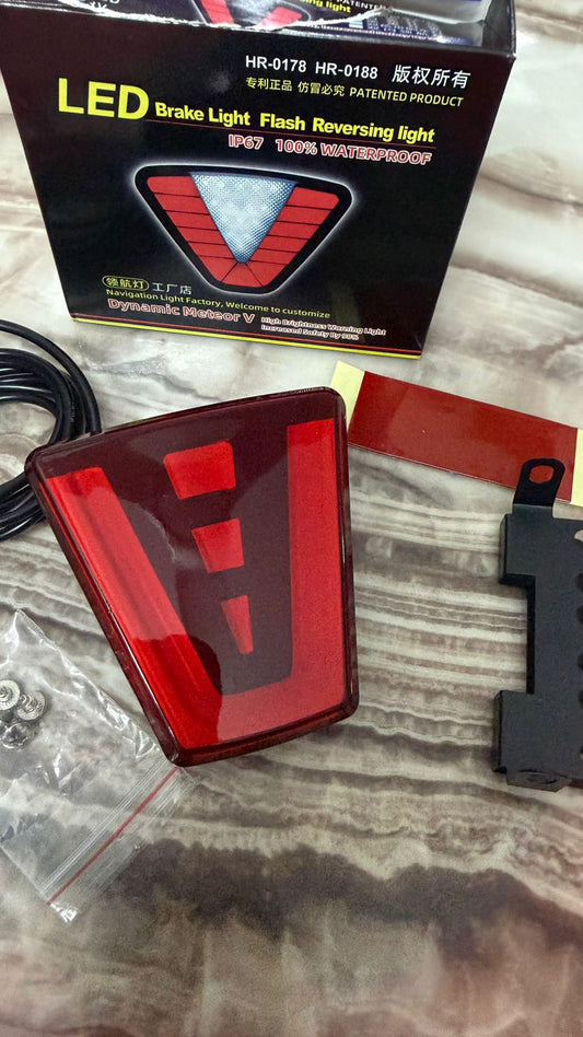 LED Rear Brake Light with Flash & Reversing Function | IP67 Waterproof | High Brightness Warning Light for Cars & SUVs