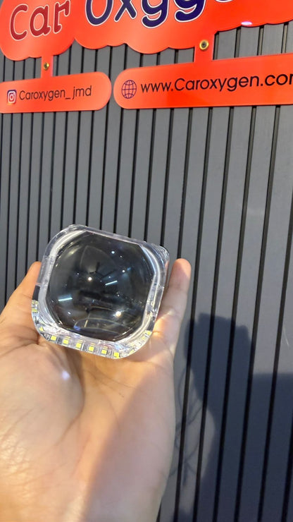 Matrix 1.8 Inch Mini LED Lens DRL Light with Welcome Function | Single White DRL | Car Headlight Projector Module