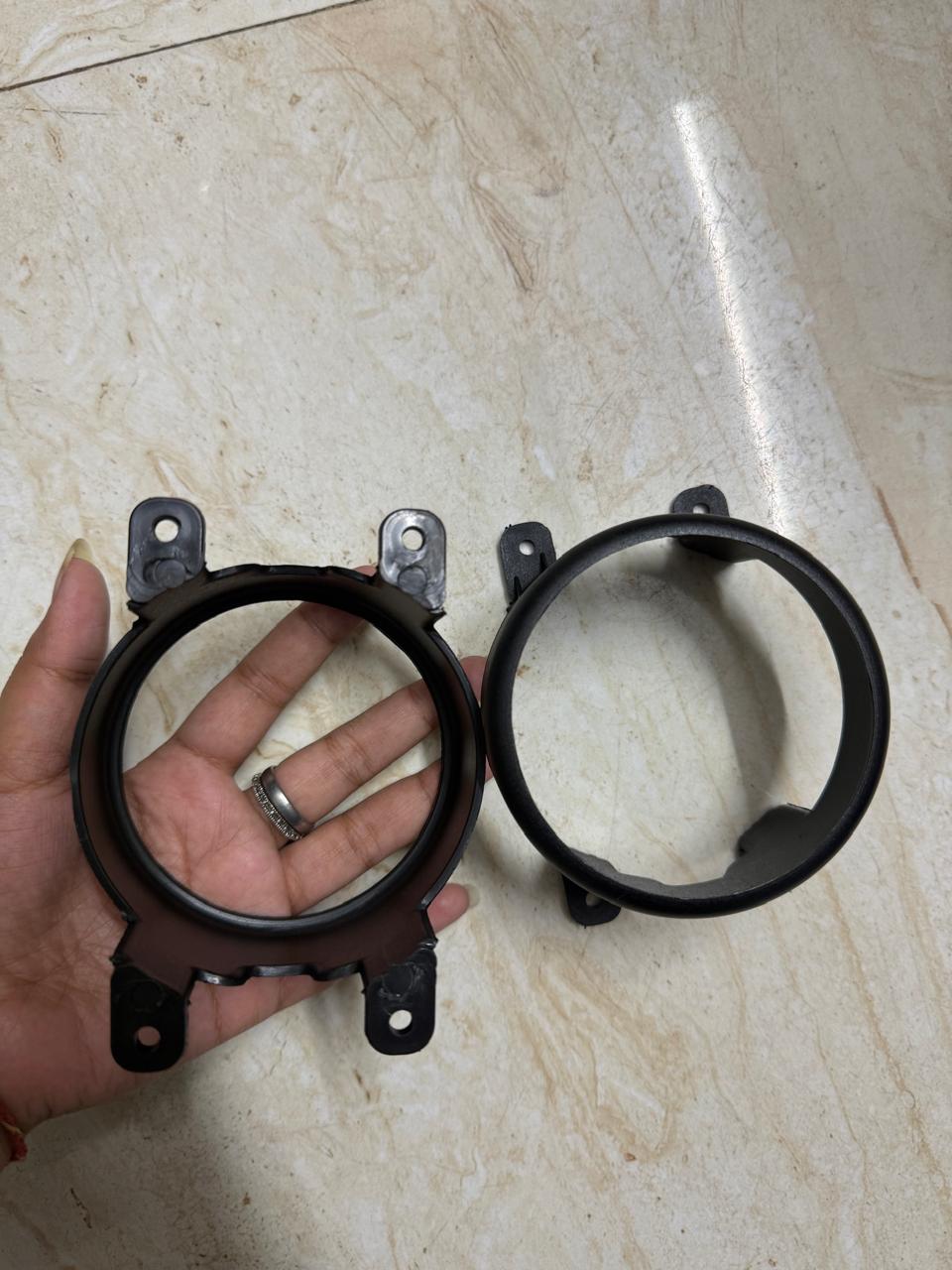 Car Fog Lamp Bracket â€“ Durable ABS Plastic Fog Light Holder Mounting Frame | Compatible with 3 Inch Fog Projector/LED Fog Lamp | Universal Fit for Cars