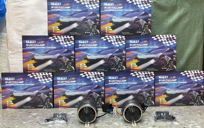🔥IPHCAR M637 APP 3.0 Inch Bi-LED Fog Lamp Projector Light (3000K + 4800K + 6000K) | 9-18V | IP67 Waterproof | Universal Car Fit | Set of 2