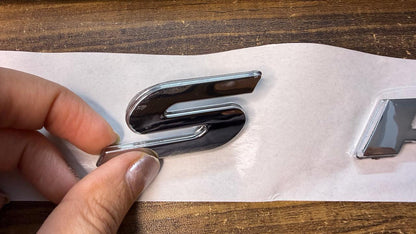 Caroxygen 3D Chrome Logo Badge Letter Emblem Sticker