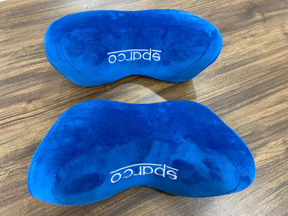 2 pcs Sparco soft memory cotton Pillow Seat Support Decor Headrest Backrest Cushion Hellaflush Neck Rest