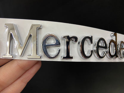 Chrome Letter Emblem 3D Logo Nameplate Badge Decoration for Mercedes-Benz AMG