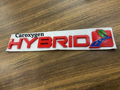 Car Trunk Emblem Badge Hybrid Logo 3D Metal Decal