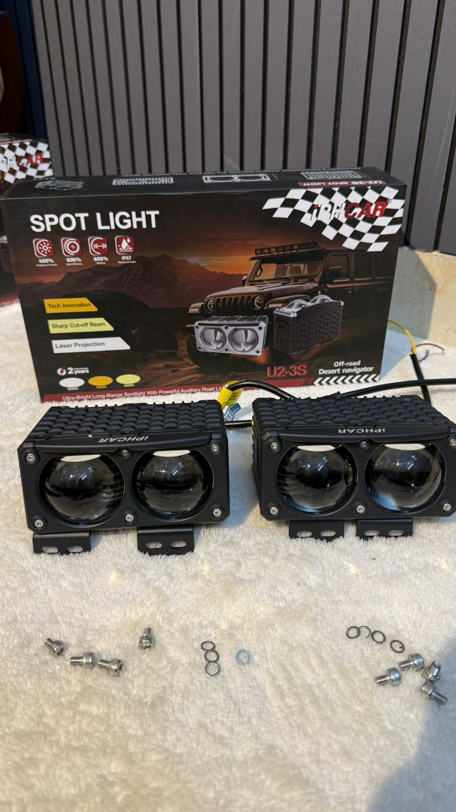 IPH CAR U2-3S Laser LED Spot Light | Auxiliary Off-Road Light |(60w Low Beam,71w High Beam