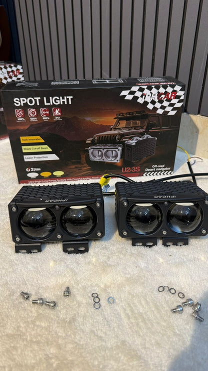IPH CAR U2-3S Laser LED Spot Light | Auxiliary Off-Road Light |(60w Low Beam,71w High Beam