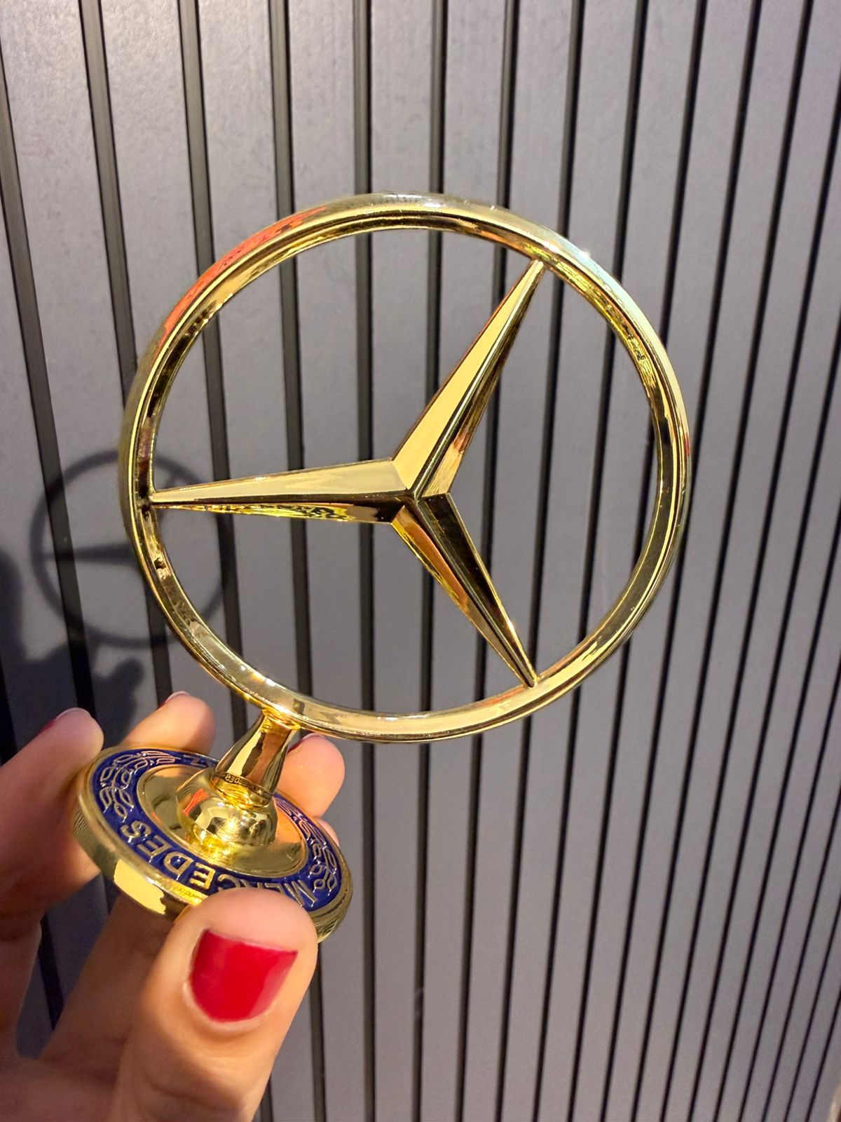 3D chrome Zinc alloy cover with standard hood, modified front logo for Mercedes Benz