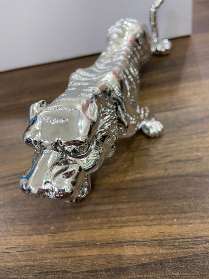 Metal Leopard | Cheetah | Jaguar Realistic Luxury Showpice Statue for Home Decor | Shelf,Office Table, Living Room TV Cabinet CAR Dashboard Decoration Gift