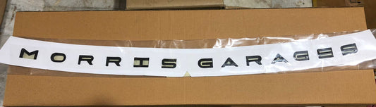 morris  garages 3D Bonnet Letters 3D Alphabets Chrome,morris  Car Accessories, Car Monogram Logo, Sticker (Black)