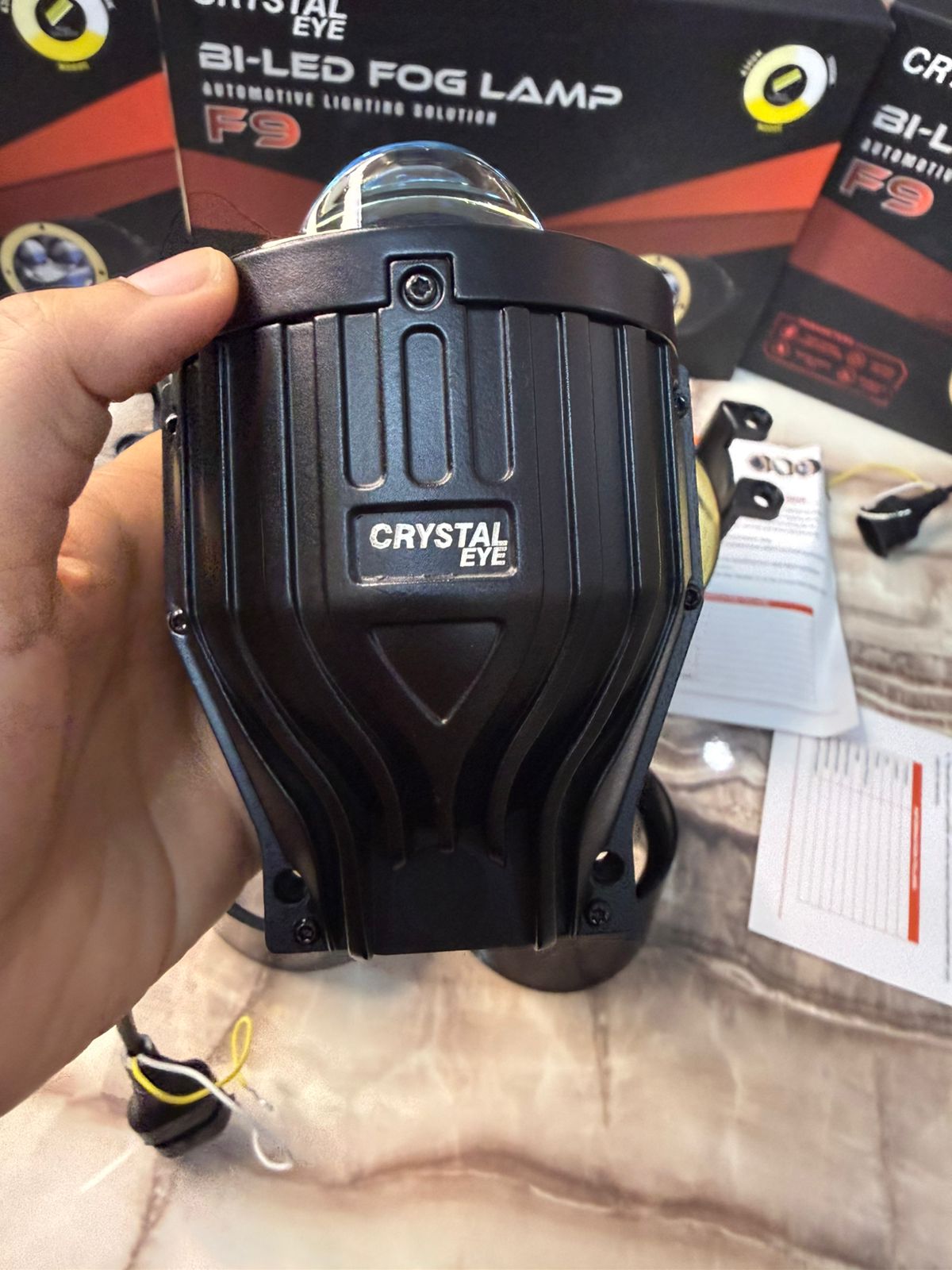 CRYSTAL EYE F9 Bi-LED Fog Lamp – High Power Automotive Lighting Solution -1 year Warranty (120 watt 140 watt and 130 Watt)