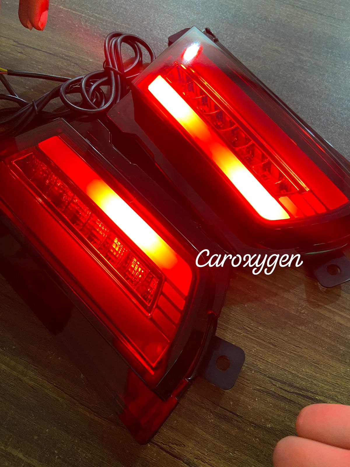 Rear Reflector Led Brake Light With Indicator Matrix +Scaning/3D Bumber Drl Back Compatible Scorpio N 2022 Onwards 1-Set (Four Function, Car)