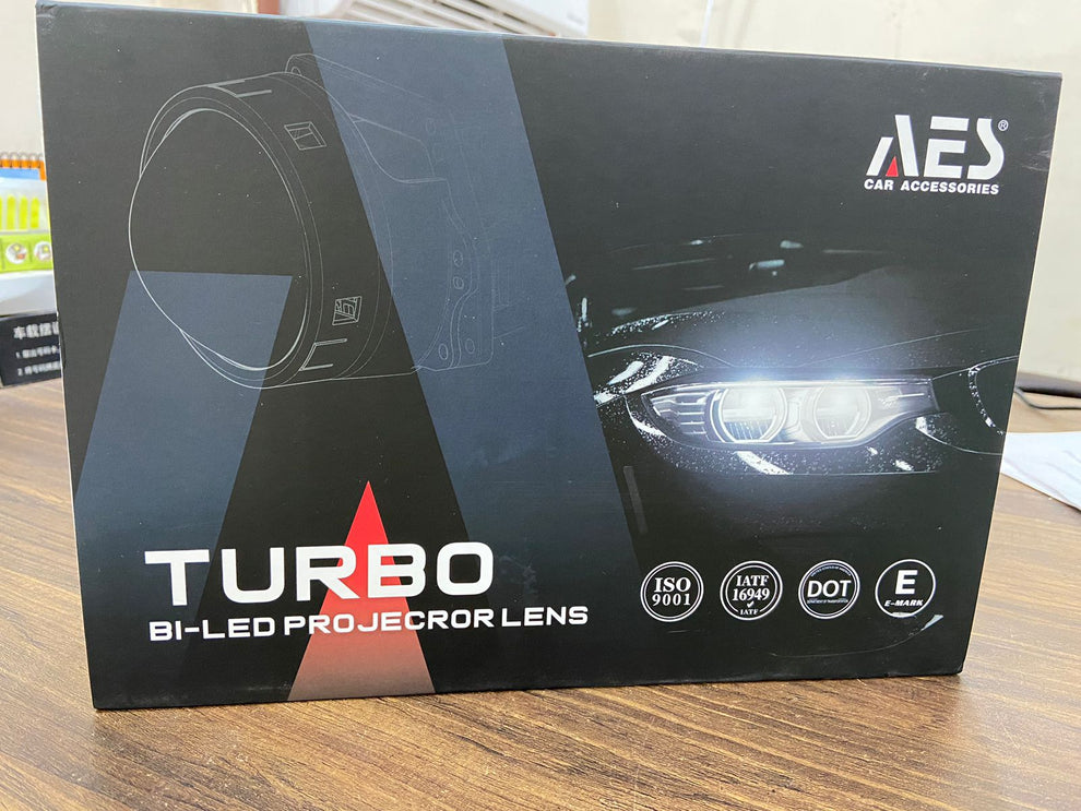 AES Turbo Bi-Led Headlight Laser Projector 3.0 inch Blue Lens – Caroxygen