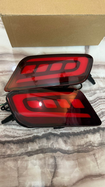 Car reflector Led Brake Light for Rear Bumper compatible for Endeavour set of 2 with matrix Indicator 4 WIRES