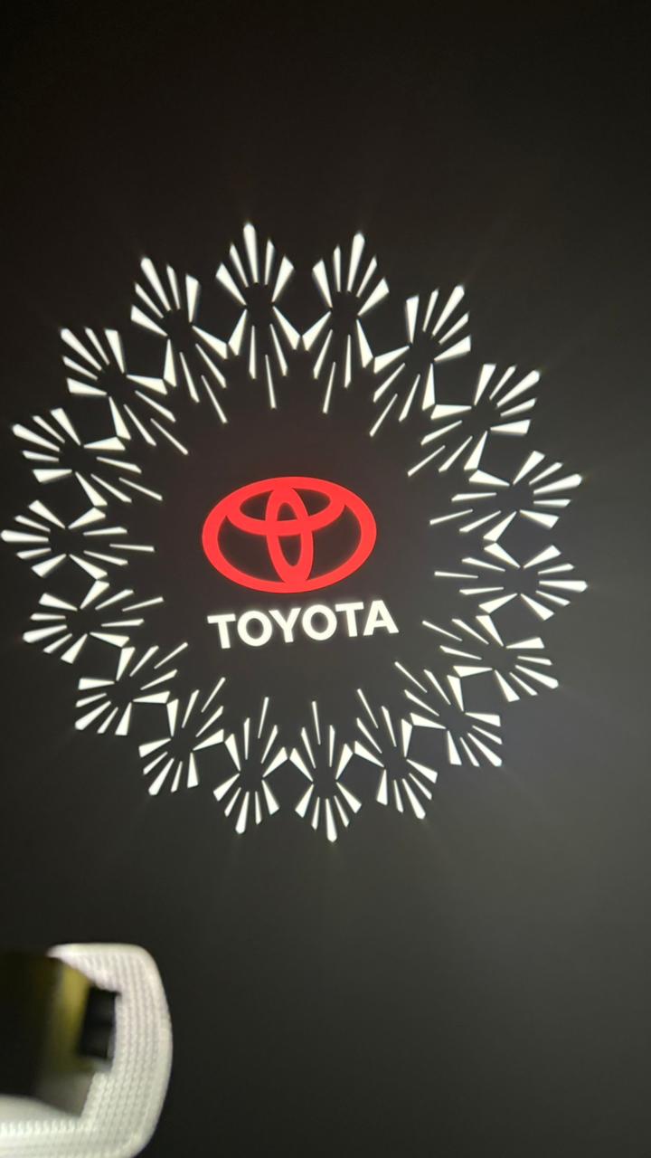 CARDI TOYOTA /HYLUX/ FORTUNER/Car Ghost Light | LED Door Welcome Shadow Light (Pack of 2),(1 YEAR WARRANTY)