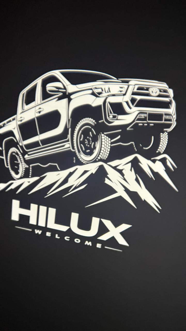 CARDI TOYOTA /HYLUX/ FORTUNER/Car Ghost Light | LED Door Welcome Shadow Light (Pack of 2),(1 YEAR WARRANTY)