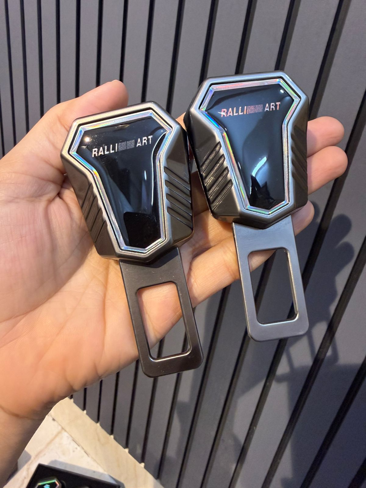 Caroxygen (2in1) Seat Belt Alarm Stopper Buckle & Holder (Pack of 2 )