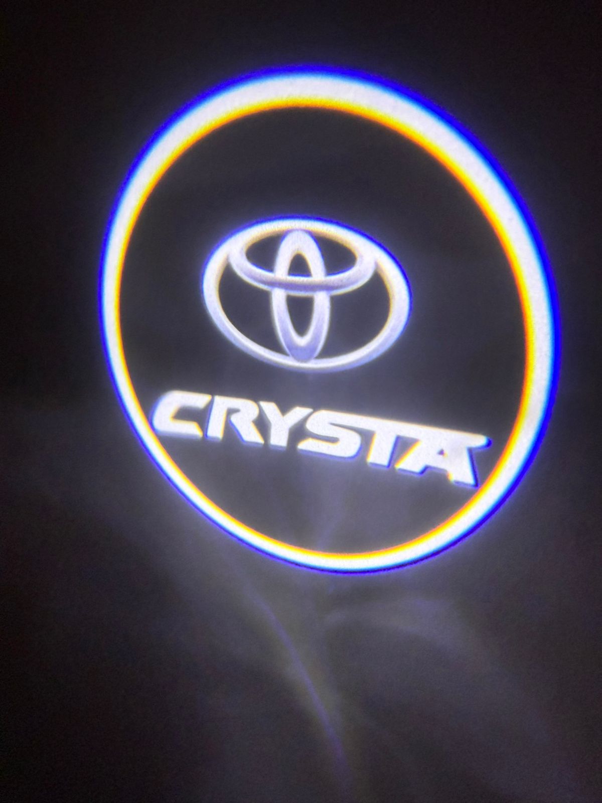 LED Welcome logo Entry Plug and Play Ghost Shadow Projector Car Door Light for Toyota Innova Crysta (White) - 2 Pieces