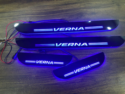 Car Foot Step Sill Light Blue Led