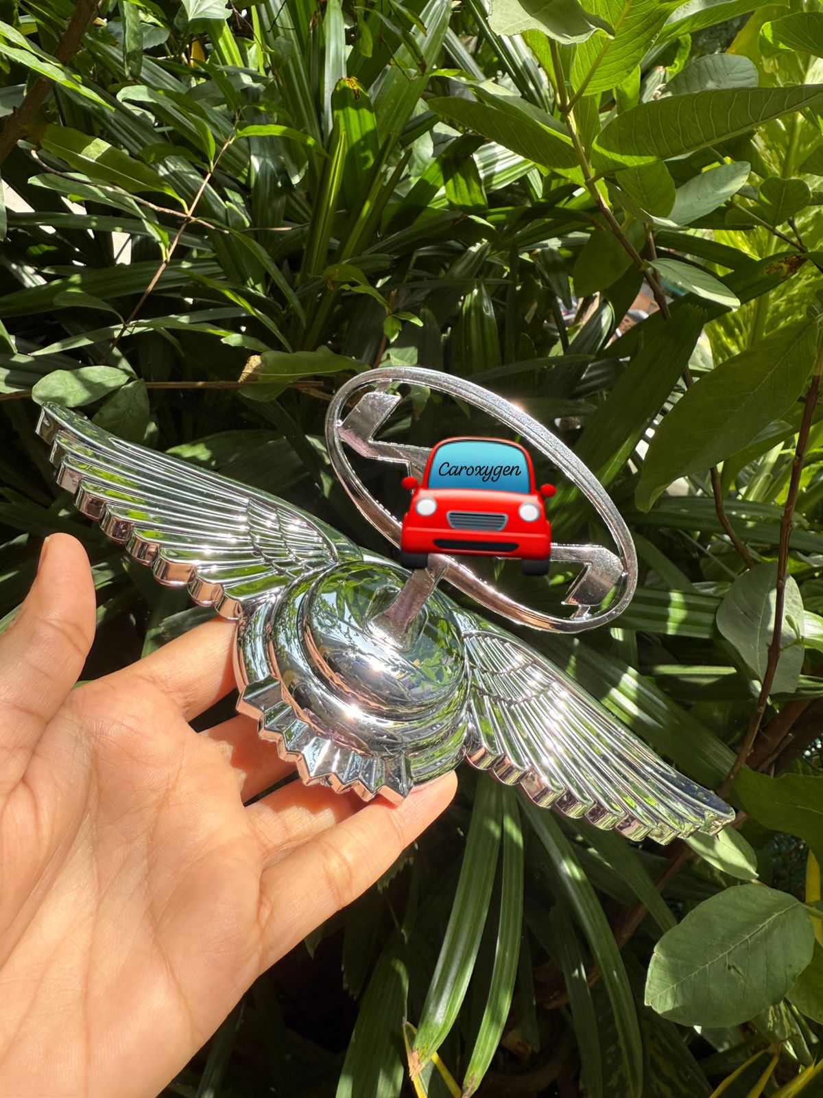 Car Front Hood Bonnet Emblem Ornament Wing Style Suit for All The Vehicles