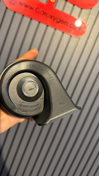 Crystal Eye Dual Tone Snail Horn for Car – 12V DC, 110dB Super Loud, 400Hz/500Hz High & Low Tone (Set of 2)