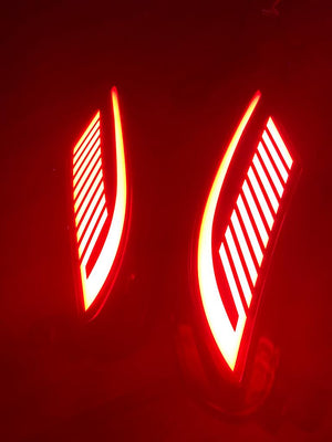 Rear Bumper Led Reflector/DRL for XUV 700 SET OF 2( 4 wires) with Matrix Running Indicator Type B