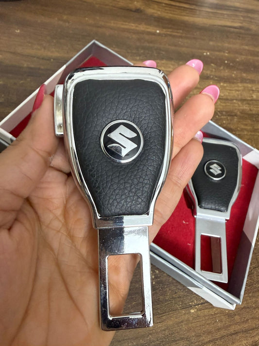 Caroxygen (2in1) Seat Belt Alarm Stopper Buckle & Holder (Pack of 2 )