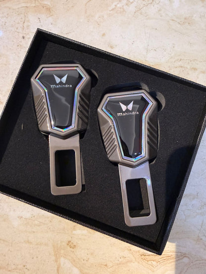 Caroxygen (2in1) Seat Belt Alarm Stopper Buckle & Holder (Pack of 2 )