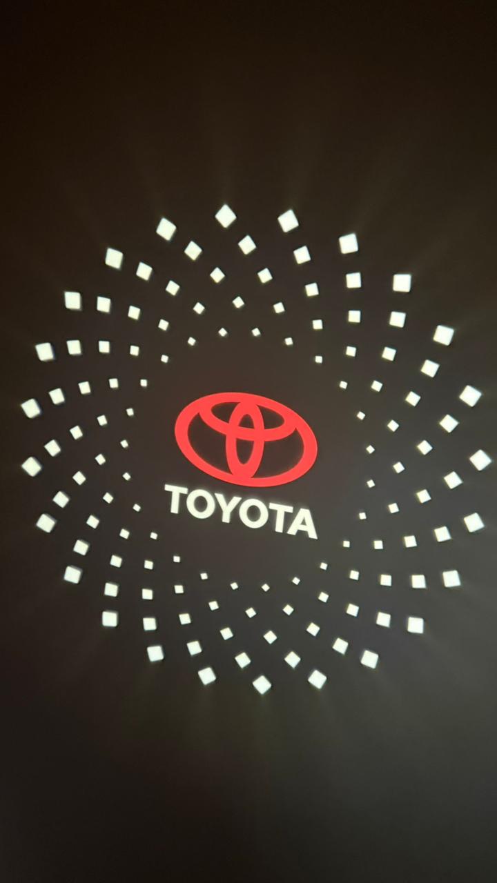 CARDI TOYOTA /HYLUX/ FORTUNER/Car Ghost Light | LED Door Welcome Shadow Light (Pack of 2),(1 YEAR WARRANTY)