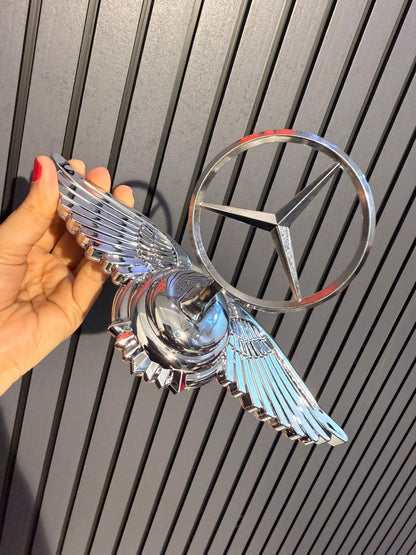 3D chrome Zinc alloy cover with standard hood, modified front logo for Mercedes Benz