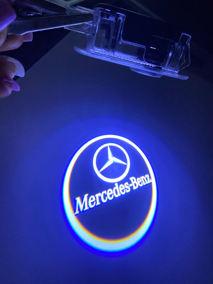 Caroxygen Car Door Shadow Light Ghost Projector Welcome Puddle LED Light for -(Merce des C-Class) -2 pcs