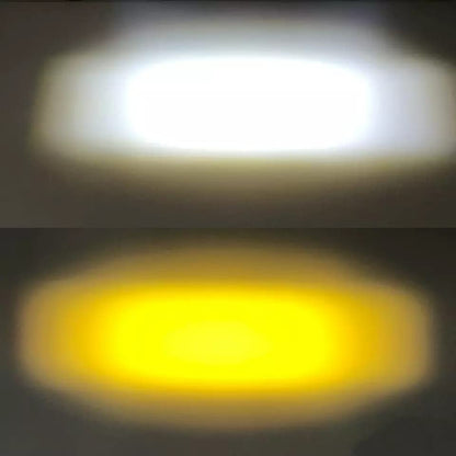 Original New Model 2 Eye HJG Fog Light for Bike Car, Thar Jeep (Cool White) (Yellow)
