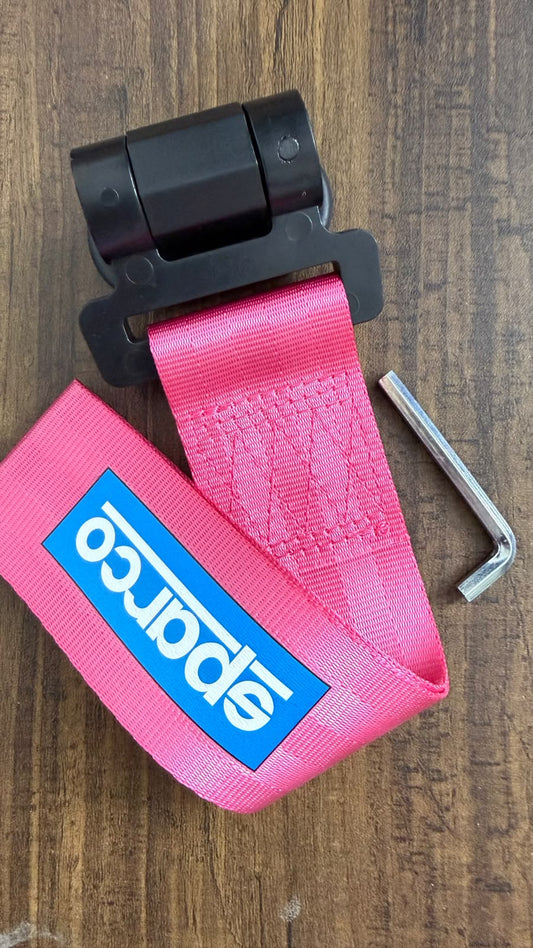 Caroxygen Rear Tow Strap Tow Hook Towing Belt