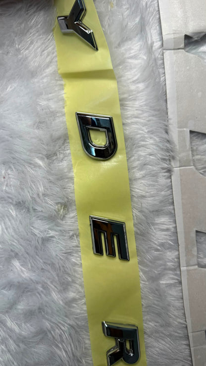 Caroxygen 3D Chrome Logo Badge Letter Emblem Sticker