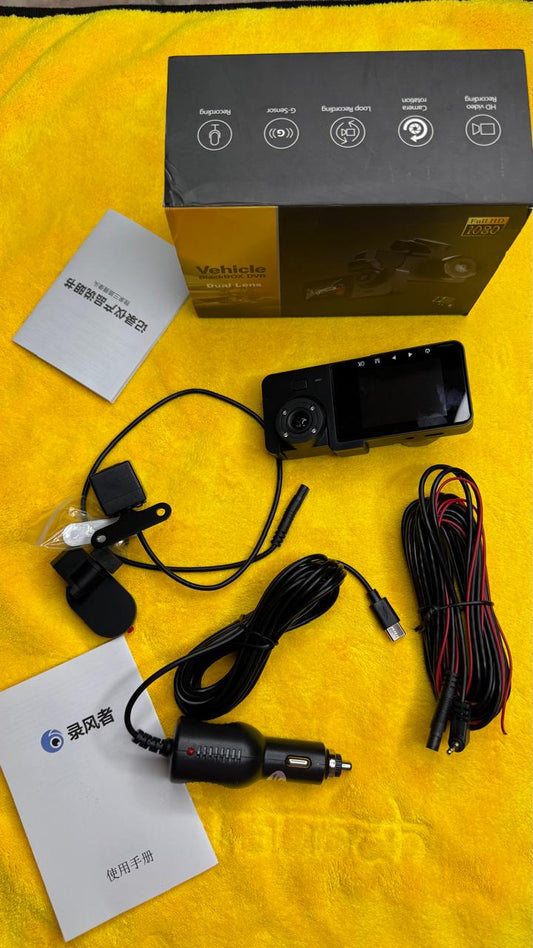 Dash Camera with Full HD 1080P Recording, G-Sensor, Night Vision & Parking Monitor