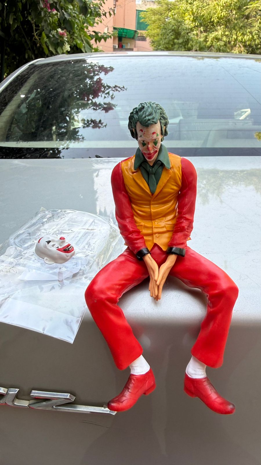 Joker Action Figure Collectible Statue –  (Small/Large Size) Decorative Figurine for Car Dashboard