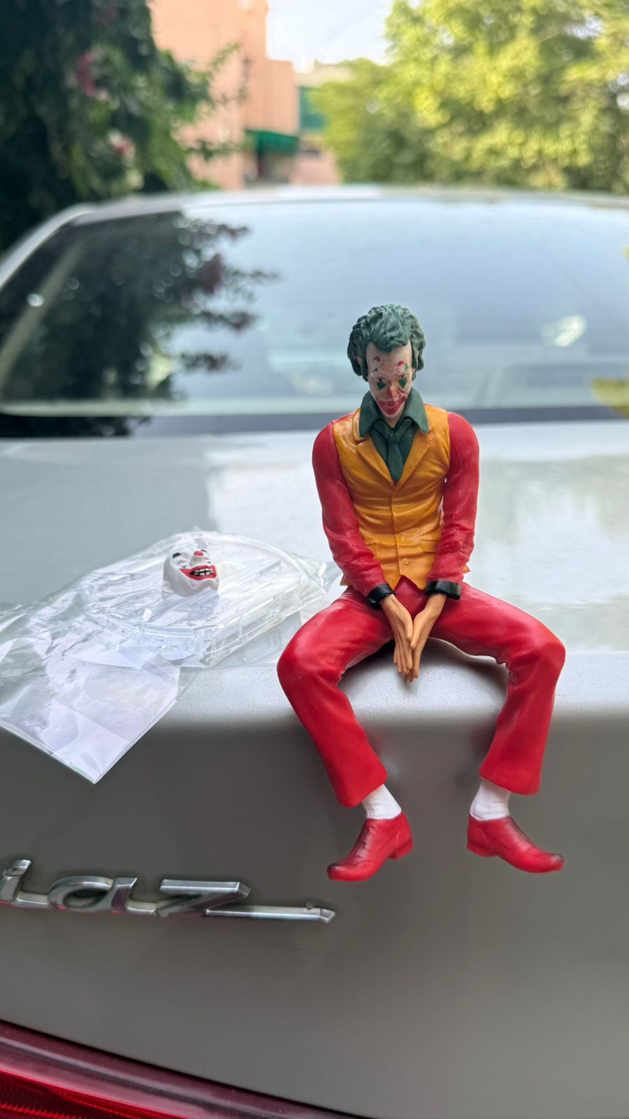 Joker Action Figure Collectible Statue –  (Small/Large Size) Decorative Figurine for Car Dashboard