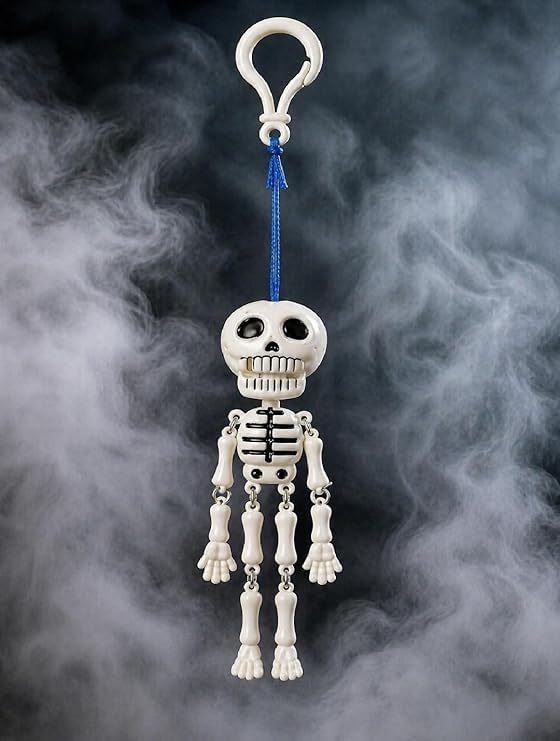 Funny Skeleton Keychain with Moving Arms & Legs | Cute Hanging Skull Key Ring
