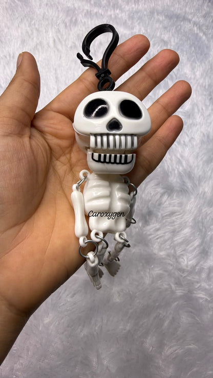 Funny Skeleton Keychain with Moving Arms & Legs | Cute Hanging Skull Key Ring